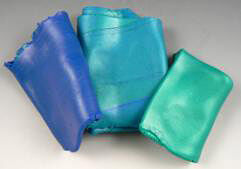 Partially mixed polymer clay